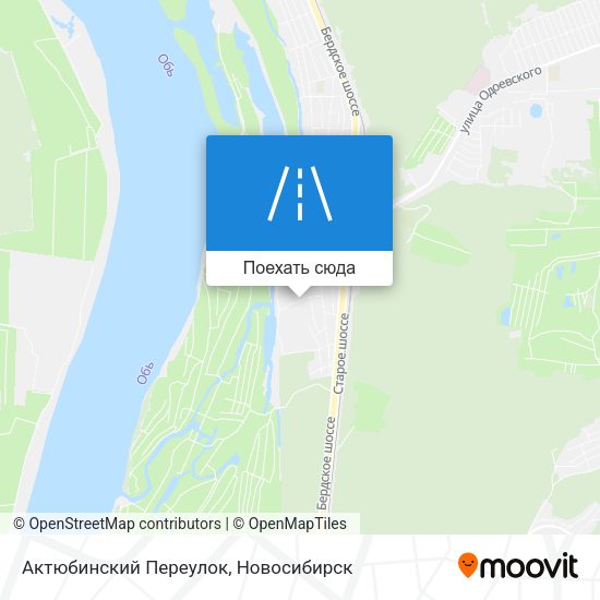 Карта Актюбинский Переулок