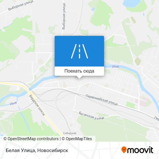 Карта Белая Улица