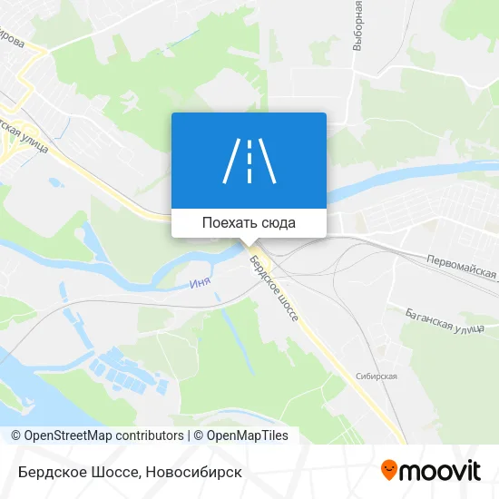 Карта Бердское Шоссе