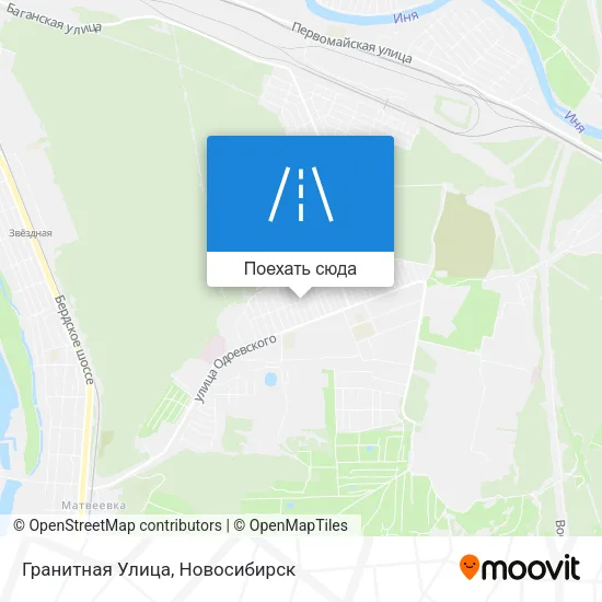 Карта Гранитная Улица