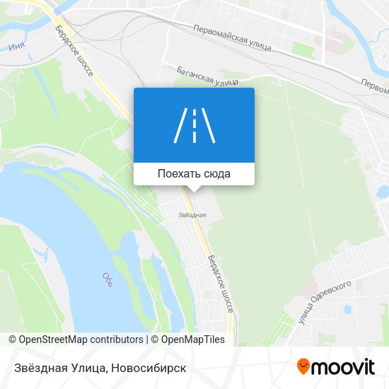 Карта Звёздная Улица