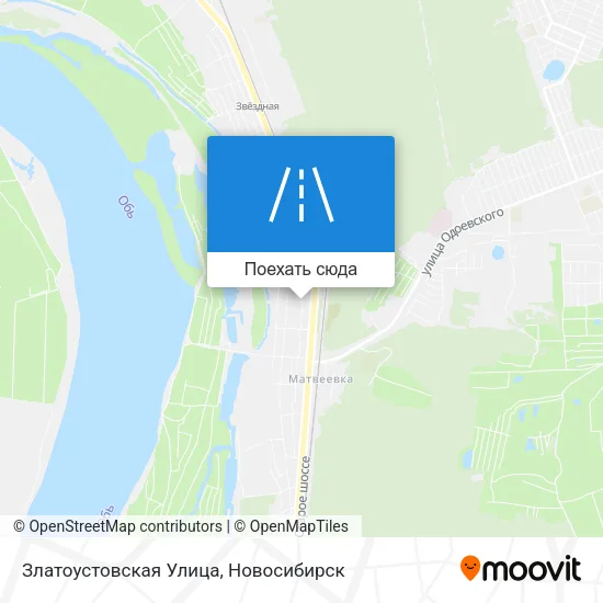 Карта Златоустовская Улица