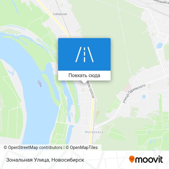 Карта Зональная Улица