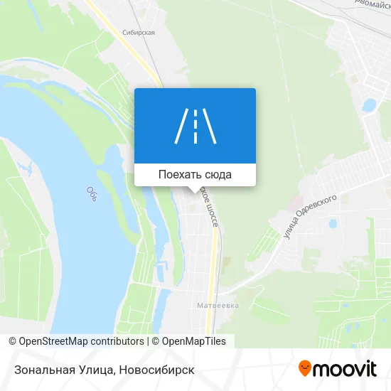 Карта Зональная Улица