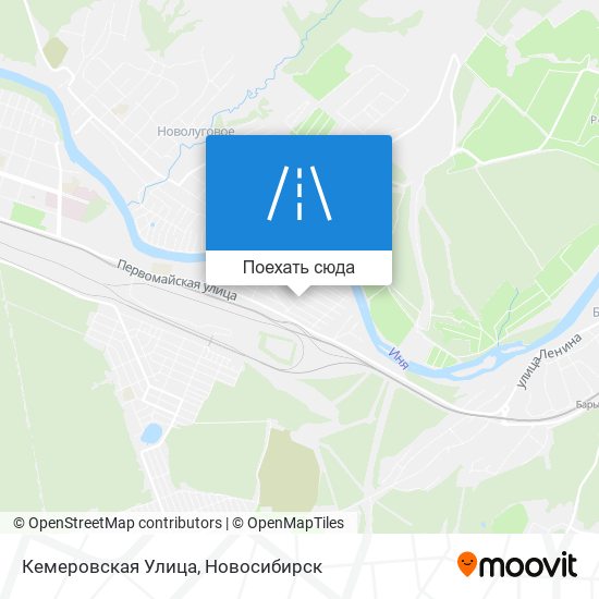 Карта Кемеровская Улица