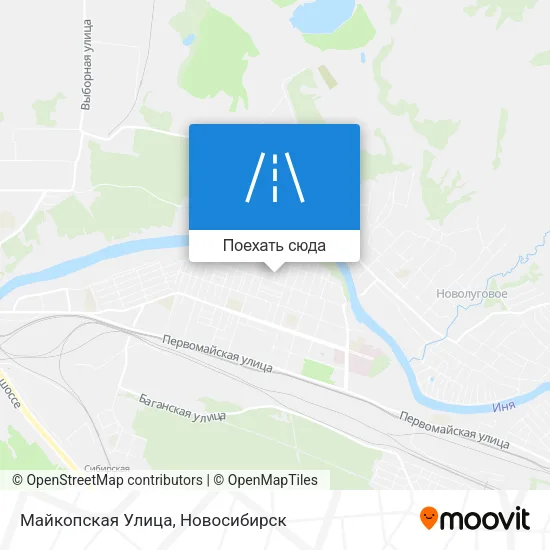 Карта Майкопская Улица