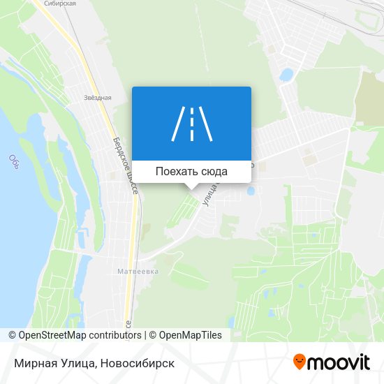 Карта Мирная Улица