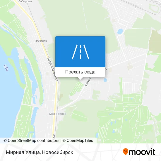 Карта Мирная Улица