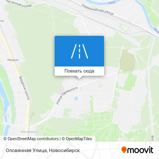 Карта Оловянная Улица