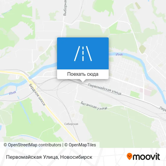 Карта Первомайская Улица
