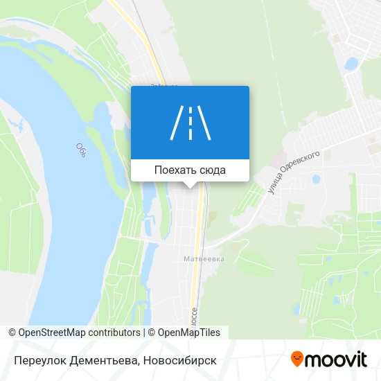 Карта Переулок Дементьева