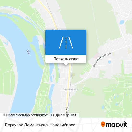 Карта Переулок Дементьева