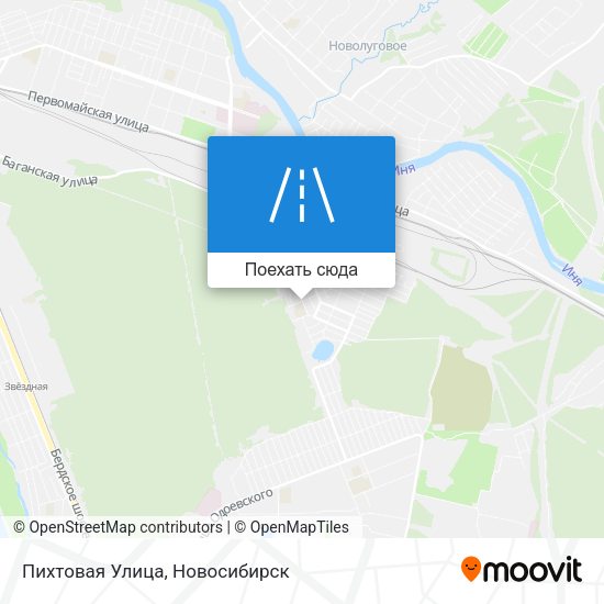 Карта Пихтовая Улица