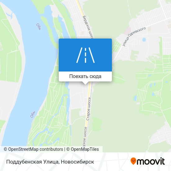 Карта Поддубенская Улица