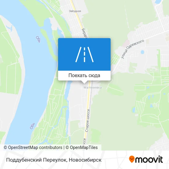 Карта Поддубенский Переулок