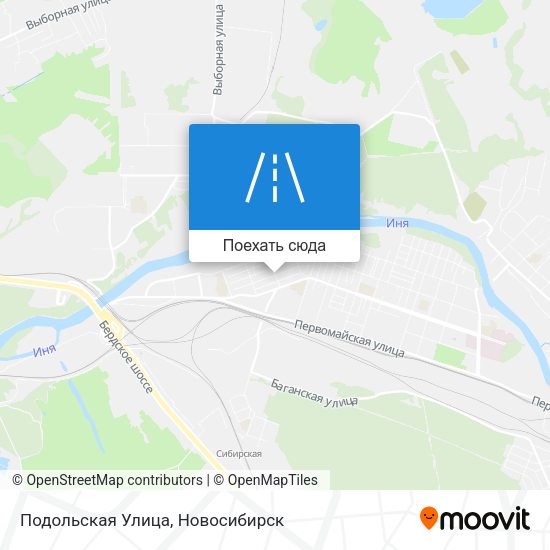 Карта Подольская Улица