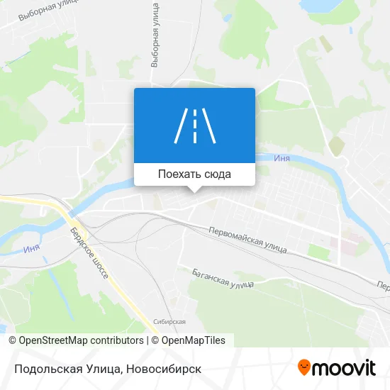 Карта Подольская Улица