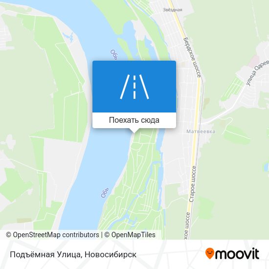 Карта Подъёмная Улица