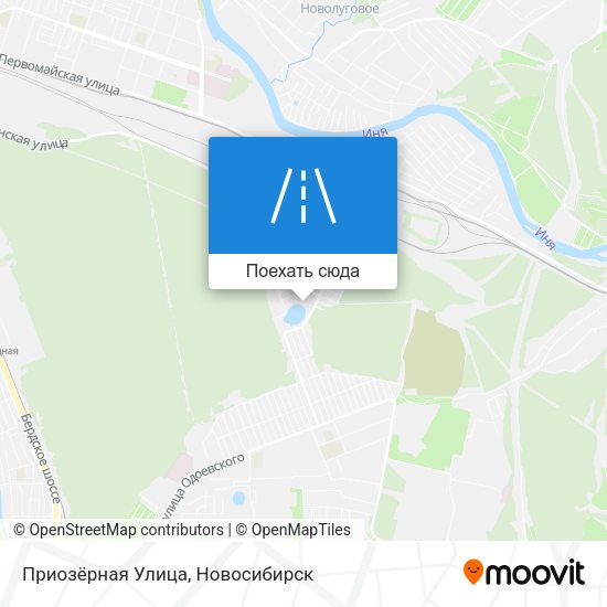Карта Приозёрная Улица