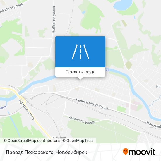 Карта Проезд Пожарского