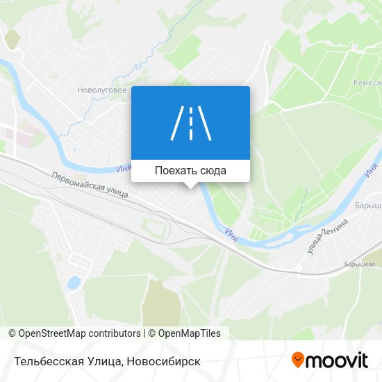 Карта Тельбесская Улица