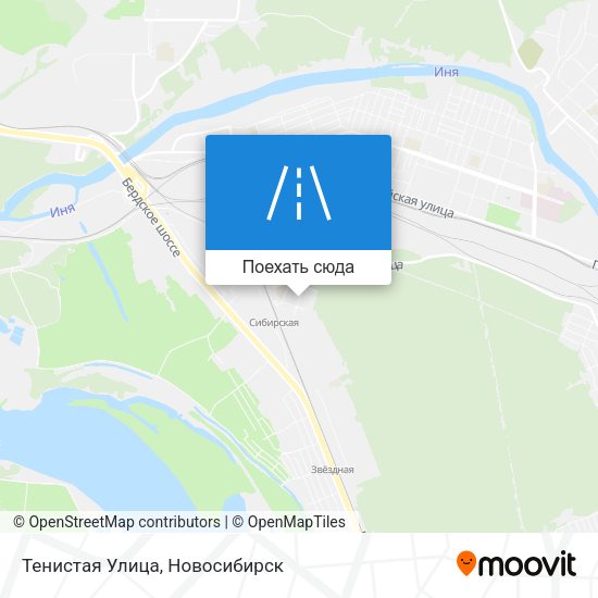 Карта Тенистая Улица