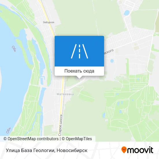 Карта Улица База Геологии