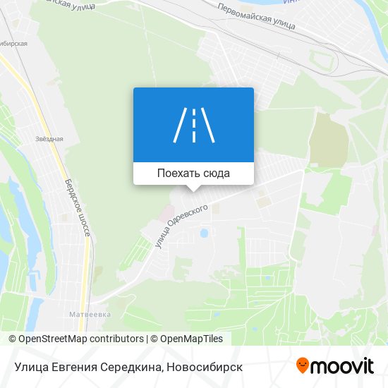 Карта Улица Евгения Середкина