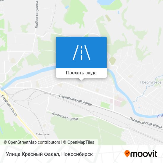 Карта Улица Красный Факел