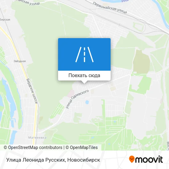 Карта Улица Леонида Русских