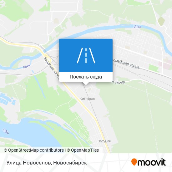Карта Улица Новосёлов