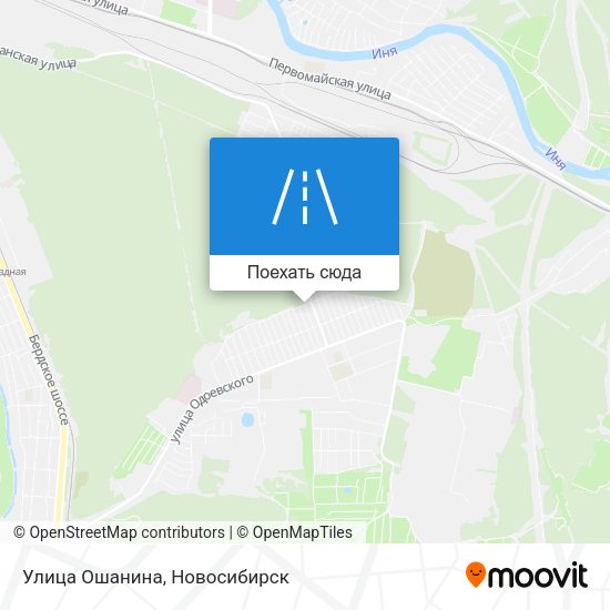 Карта Улица Ошанина