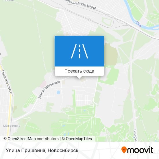 Карта Улица Пришвина