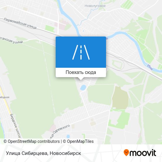 Карта Улица Сибирцева