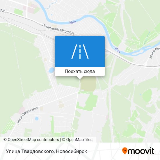 Карта Улица Твардовского