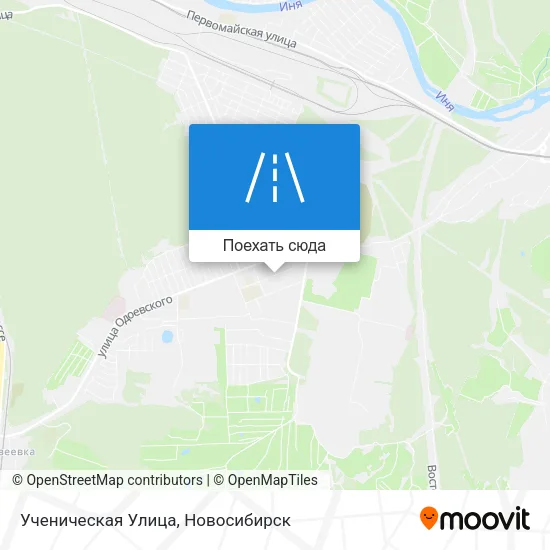Карта Ученическая Улица