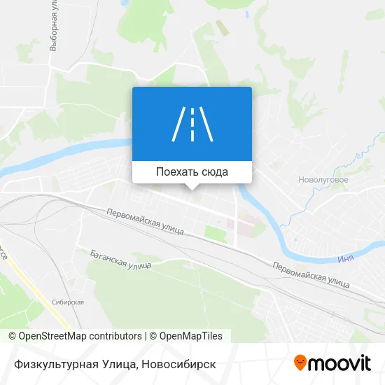 Карта Физкультурная Улица