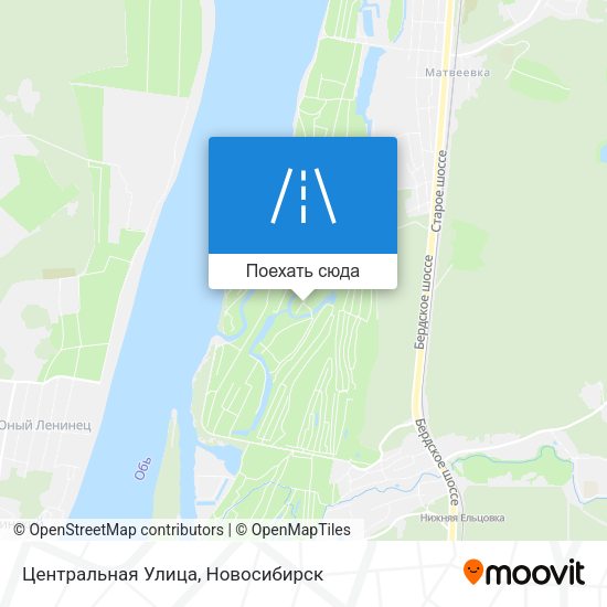 Карта Центральная Улица