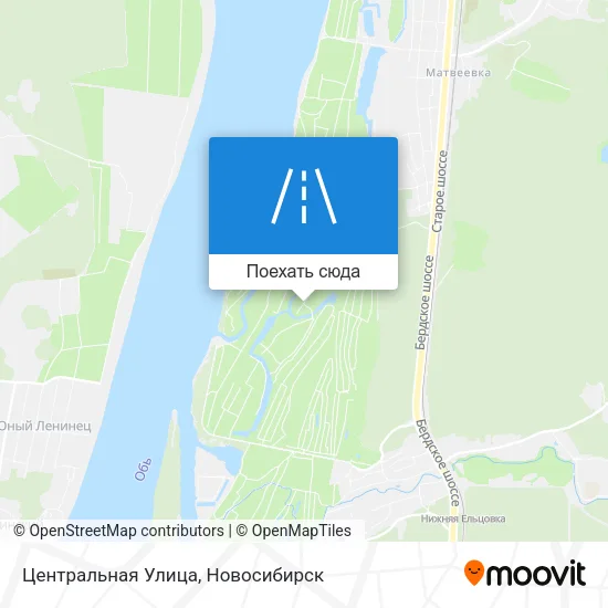 Карта Центральная Улица
