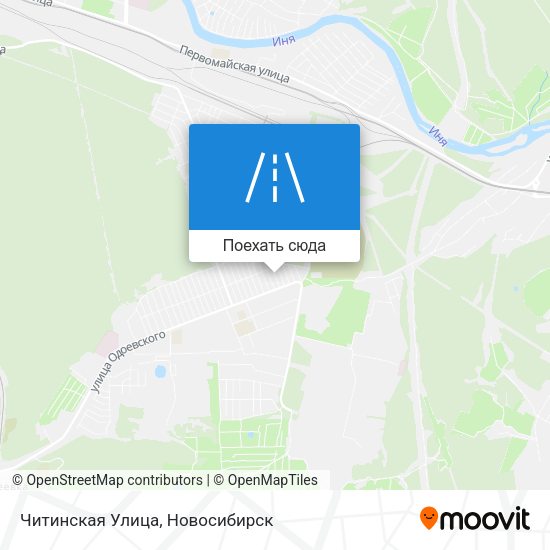 Карта Читинская Улица