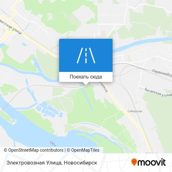 Карта Электровозная Улица