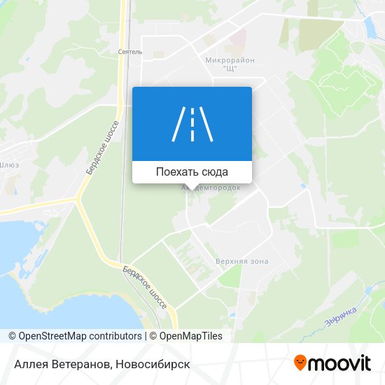 Карта Аллея Ветеранов
