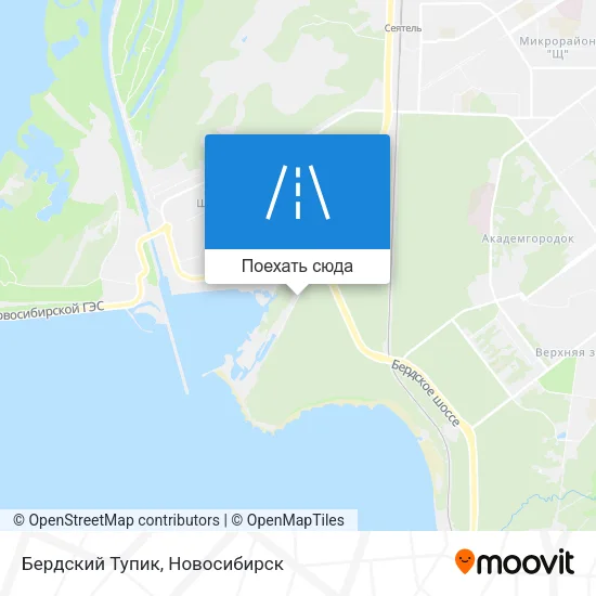 Карта Бердский Тупик