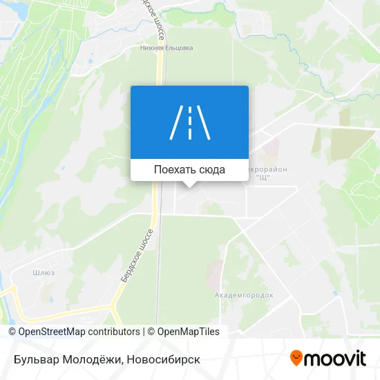 Карта Бульвар Молодёжи