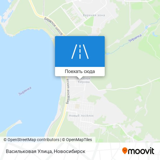 Карта Васильковая Улица