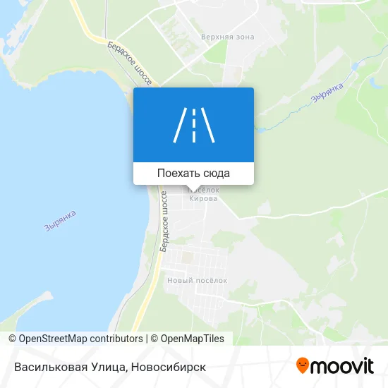 Карта Васильковая Улица