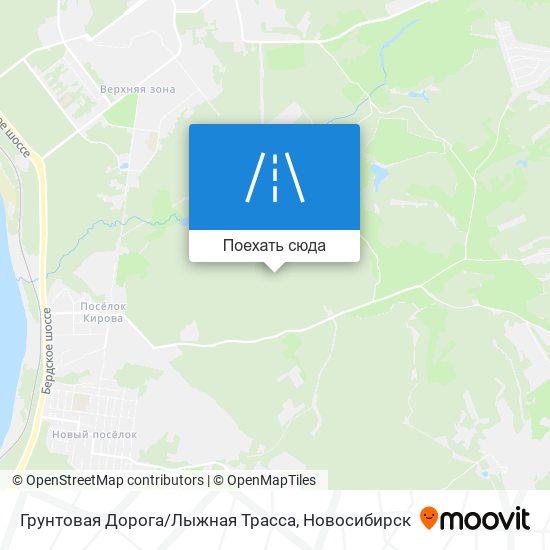 Карта Грунтовая Дорога/Лыжная Трасса