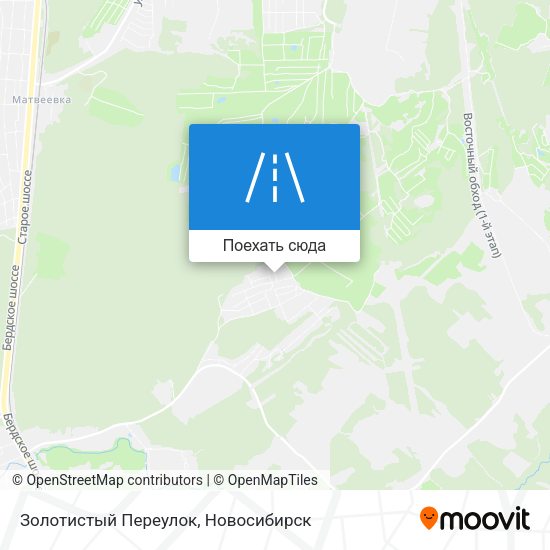 Карта Золотистый Переулок