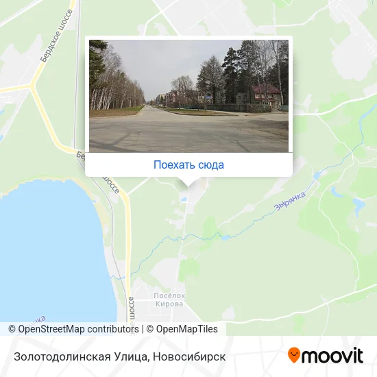 Карта Золотодолинская Улица