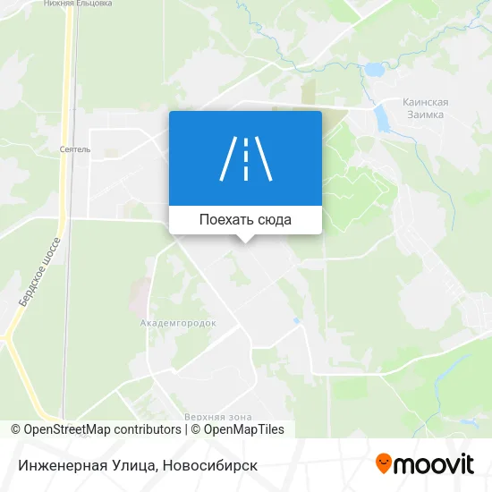 Карта Инженерная Улица